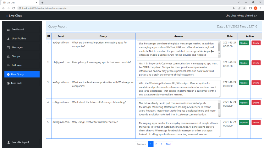 GitHub - SAURABH1137/Livechat