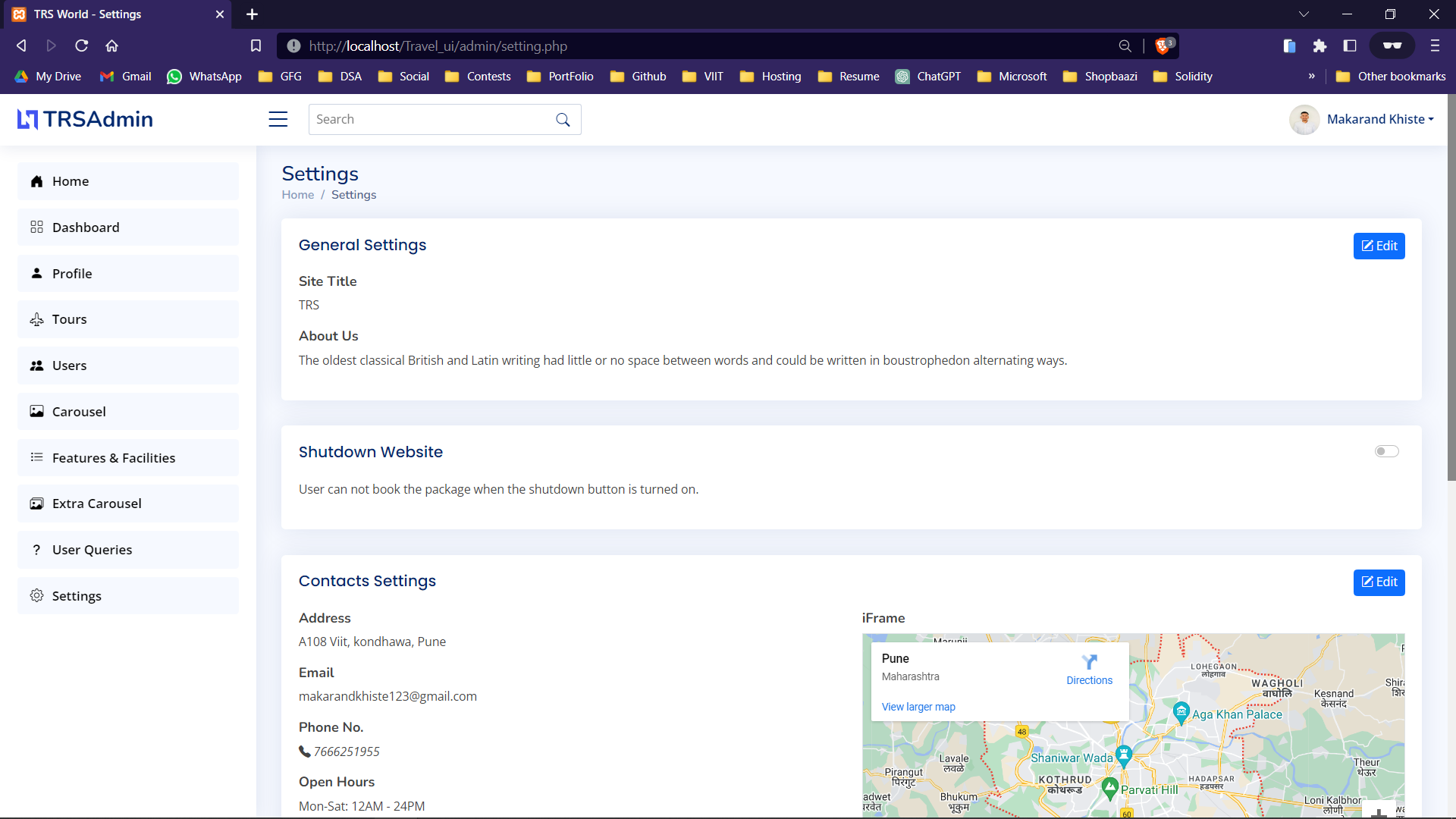 GitHub - 20mahi/Travel-Management-system