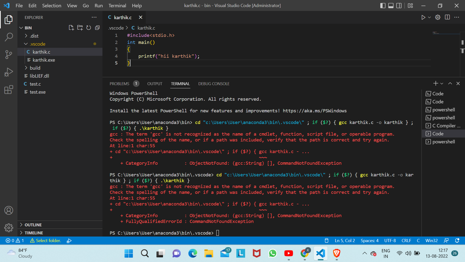 the code is not debugged and runned · Issue #9735 · microsoft/vscode ...