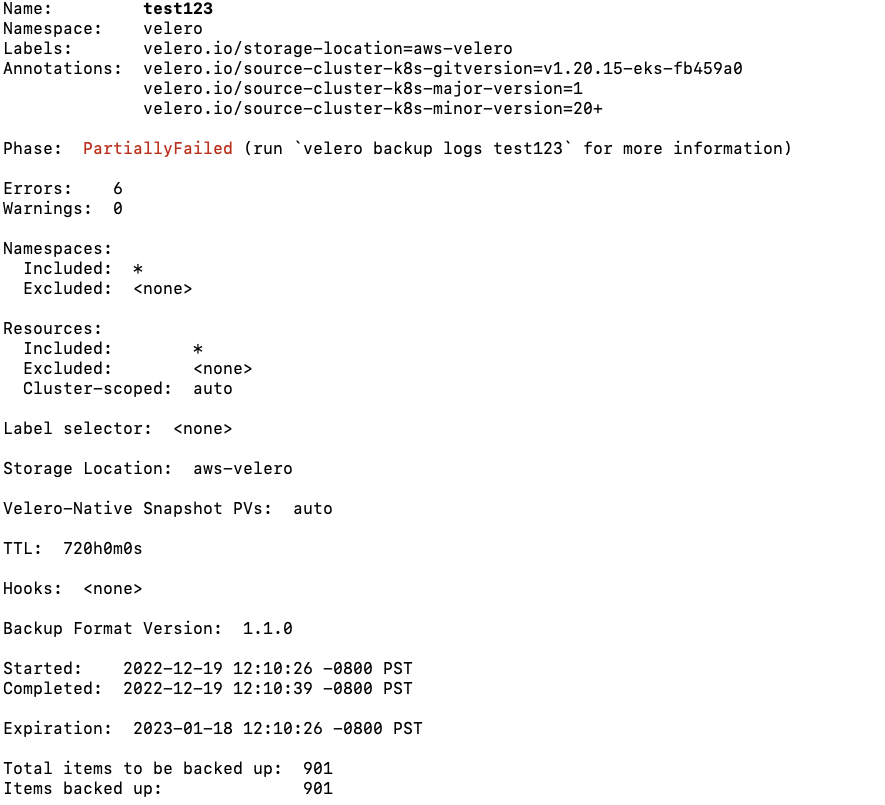 Error getting volume snapshotter for volume snapshot location · Issue