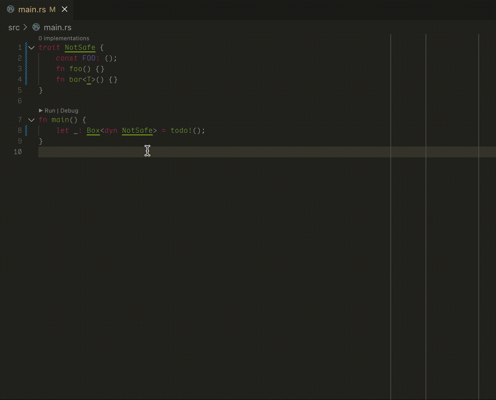 Screen recording showing colors and ASCII art when displaying the compiler output