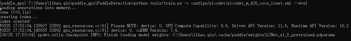 训练卡住 · Issue #6756 · PaddlePaddle/PaddleDetection · GitHub