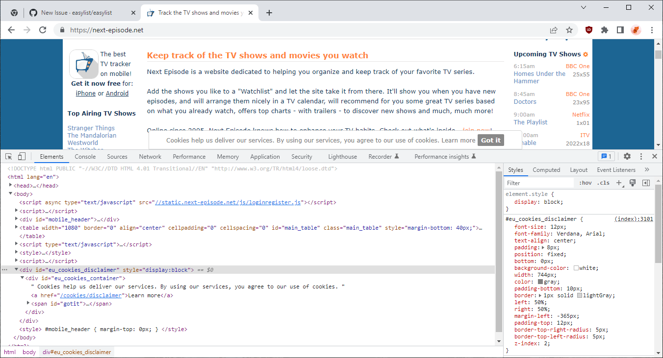 next-episode.net · Issue #13741 · easylist/easylist · GitHub
