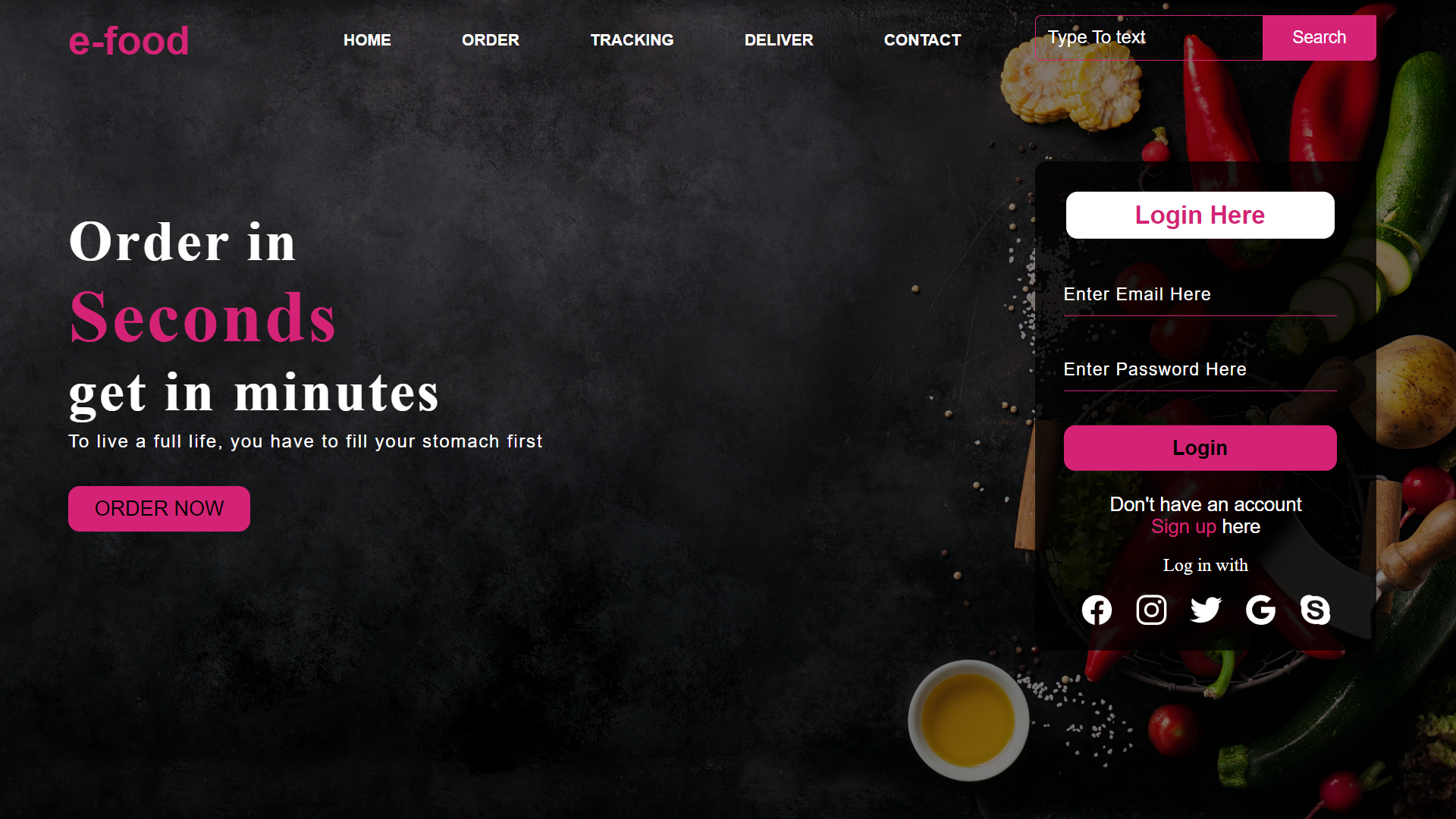 GitHub - leelkishorereddy/Online-food-delivery-web-design: A new simple ...