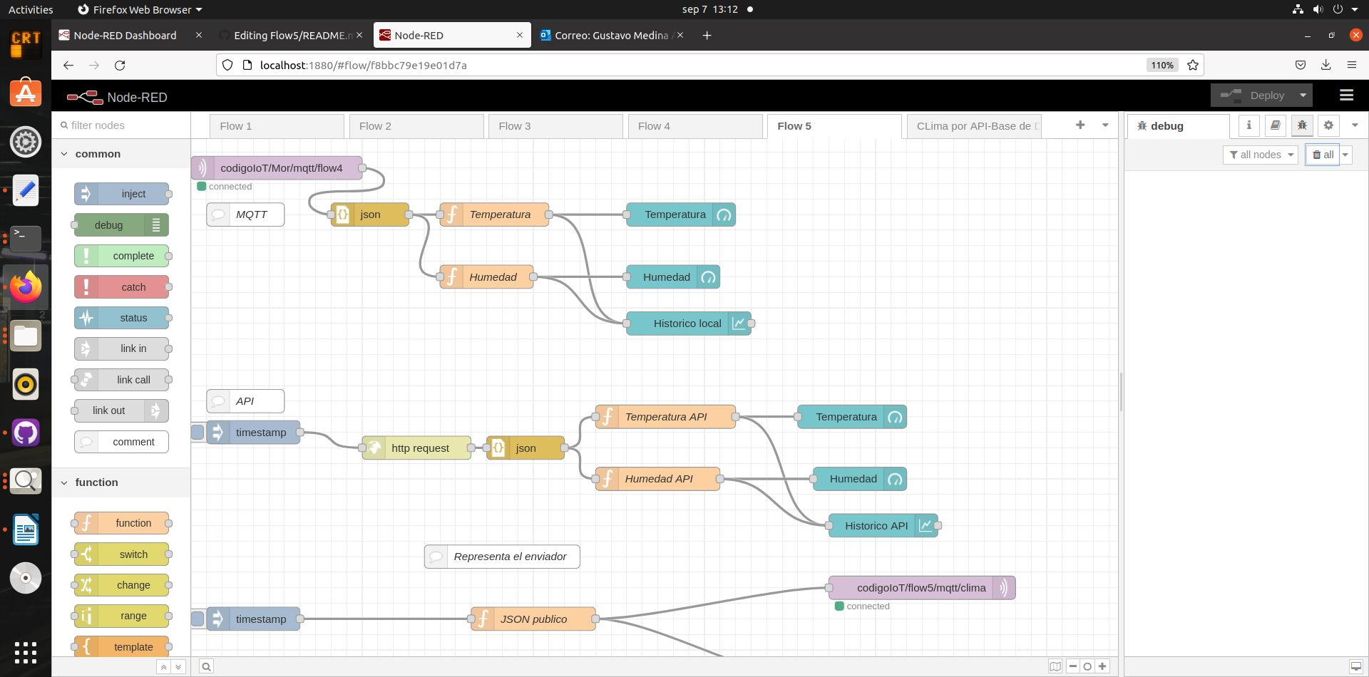 Flow5 Software GitHub - Gustavo-MA/Flow5: Temperatura por MQTT y API desde OpenWeather