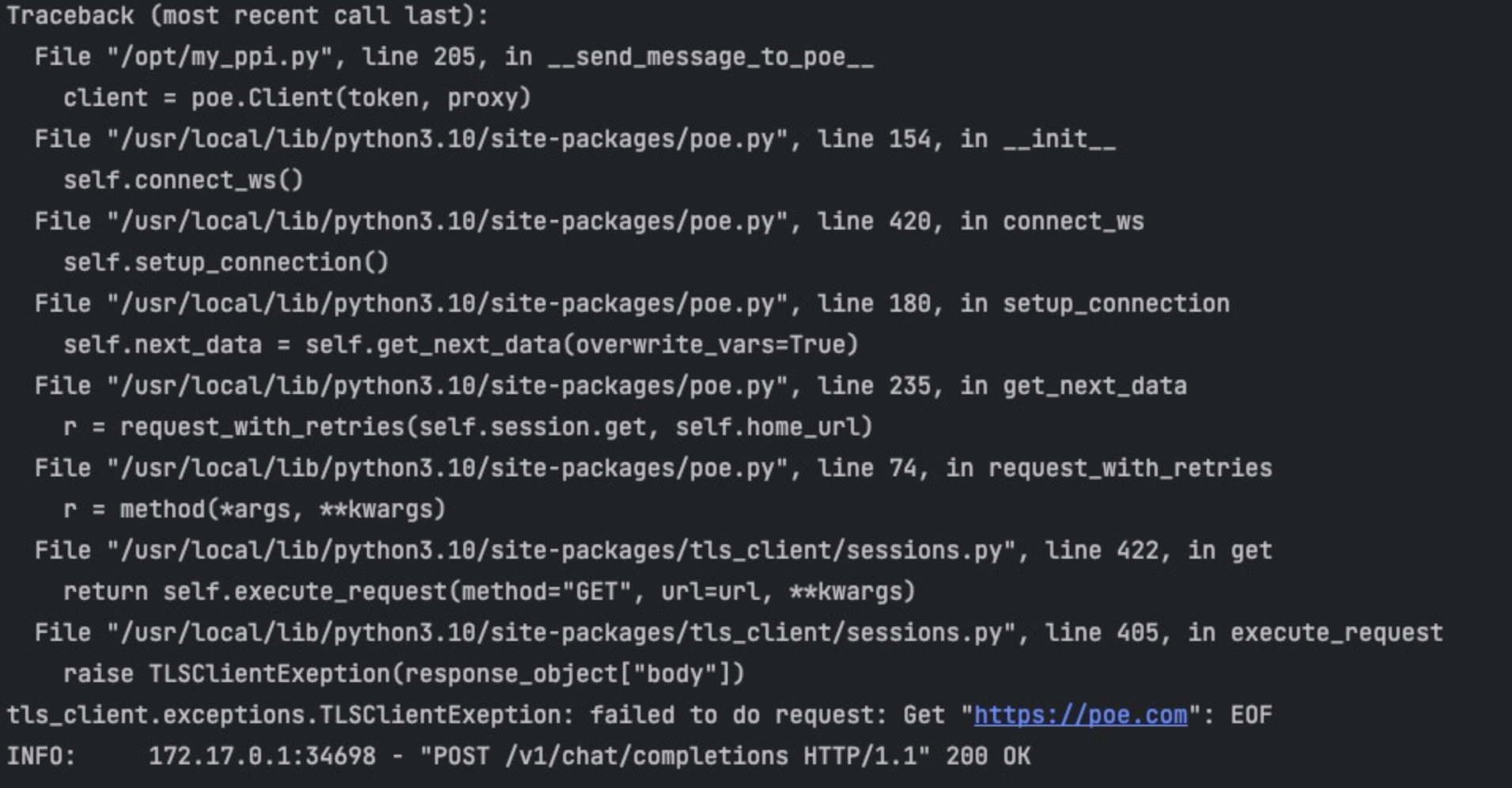 Consistent 400 Error after updating to poeapi 0.4.15 · Issue 191 · ading2210/poeapi · GitHub