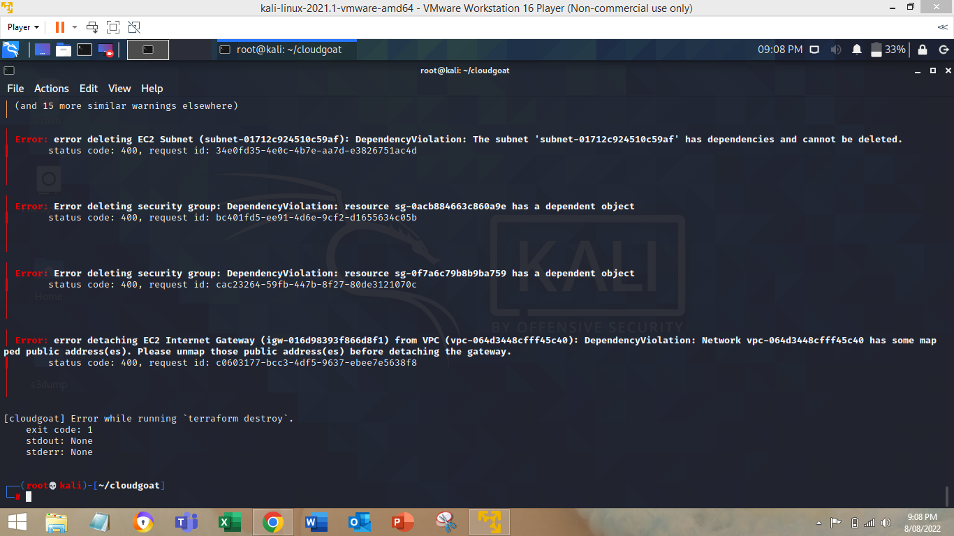 error while destroying cloud_breach s3 scenario · Issue #151 ...