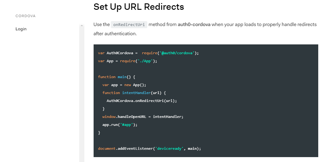 cordova tutorial no snippets location · Issue 4671 · auth0/docs · GitHub