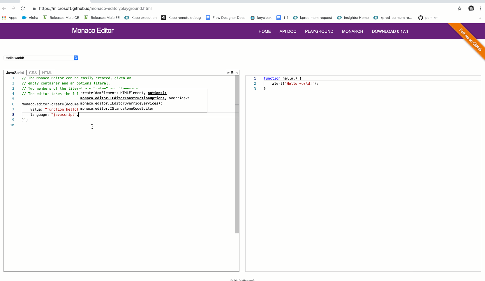 readOnly mode allows 'Dead' keys to be inputted to the editor · Issue