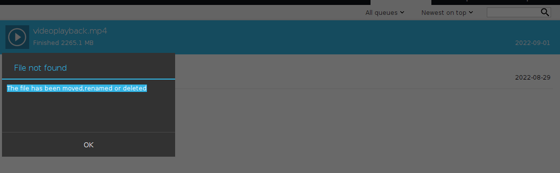 after comleated download when clicking to open it shows file not found ...