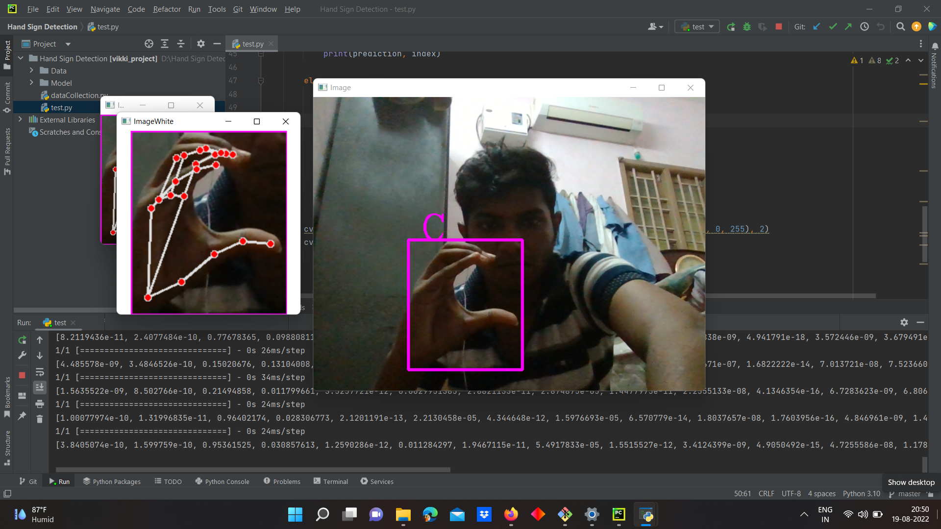 GitHub - vikki9121/Hand-Sign-Detection-: Hand Sign language Recognition ...