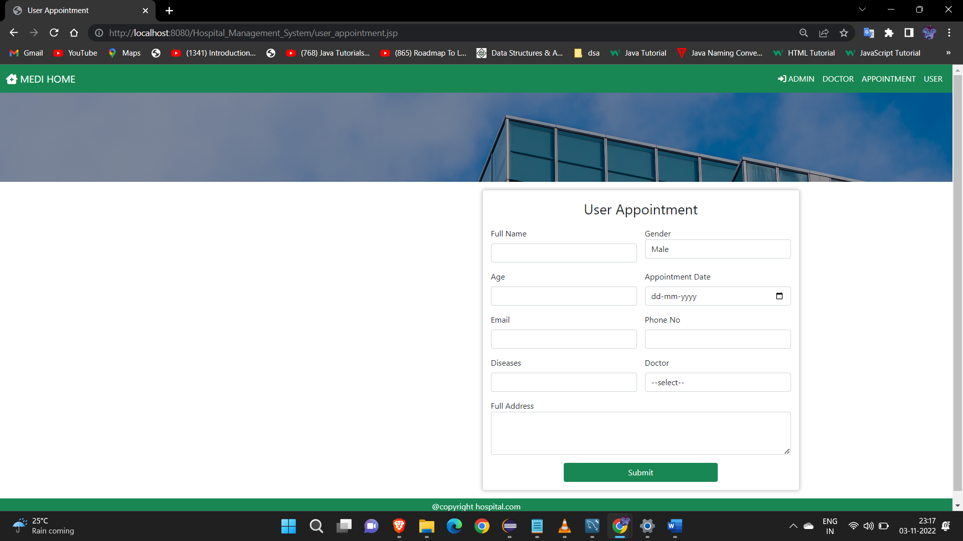 GitHub - yadavDilip7/Hospital-Management-System: This website is made ...