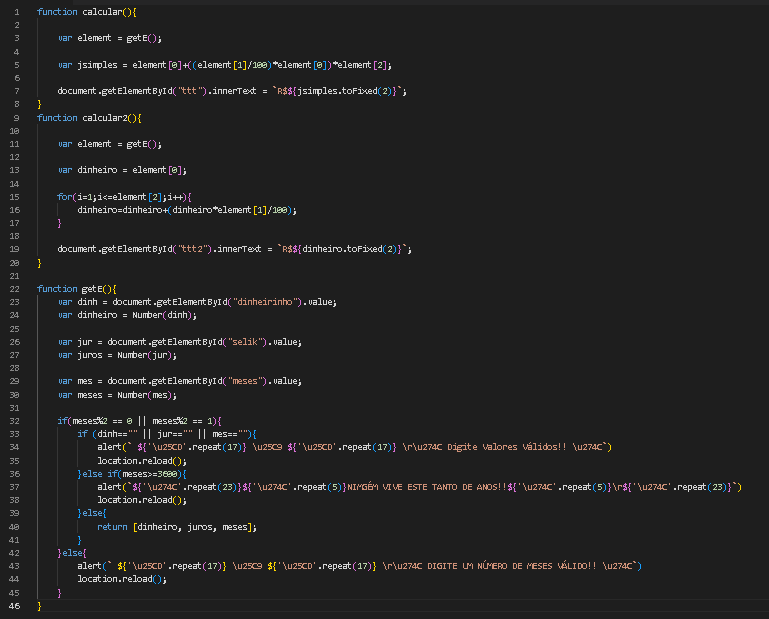 Formula Js GitHub - 0AndersonMelo0/Calculadora-de-Juros · GitHub