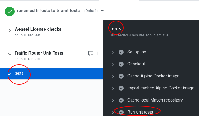 test and Run unit tests