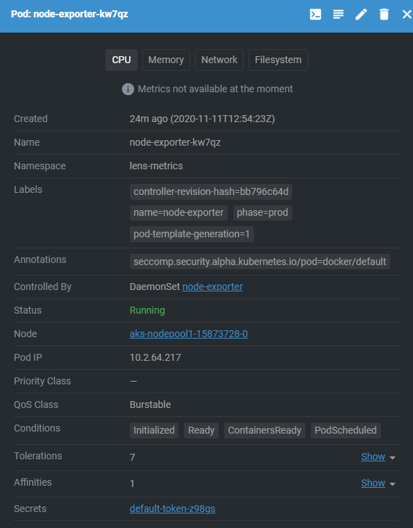 Lens metrics · Issue #1332 · lensapp/lens · GitHub