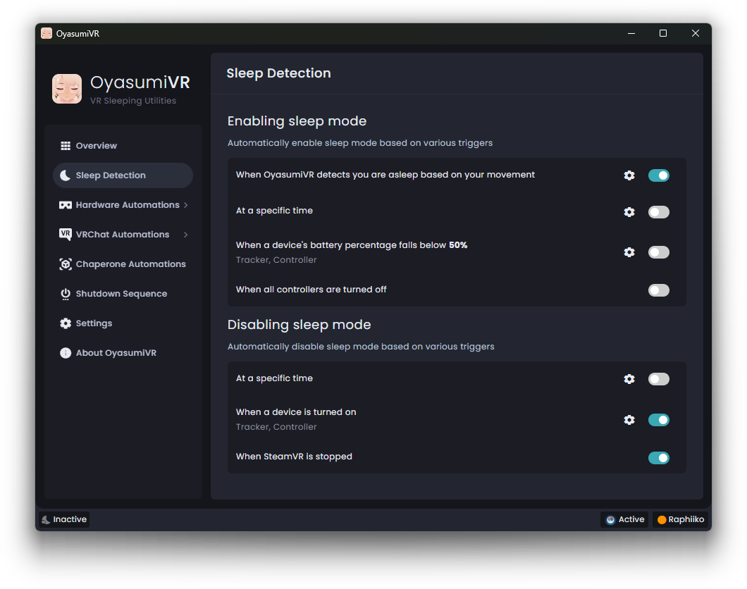 GitHub Raphiiko OyasumiVR VR Sleeping Utilities github-raphiiko-oyasumivr-vr-sleeping-utilities