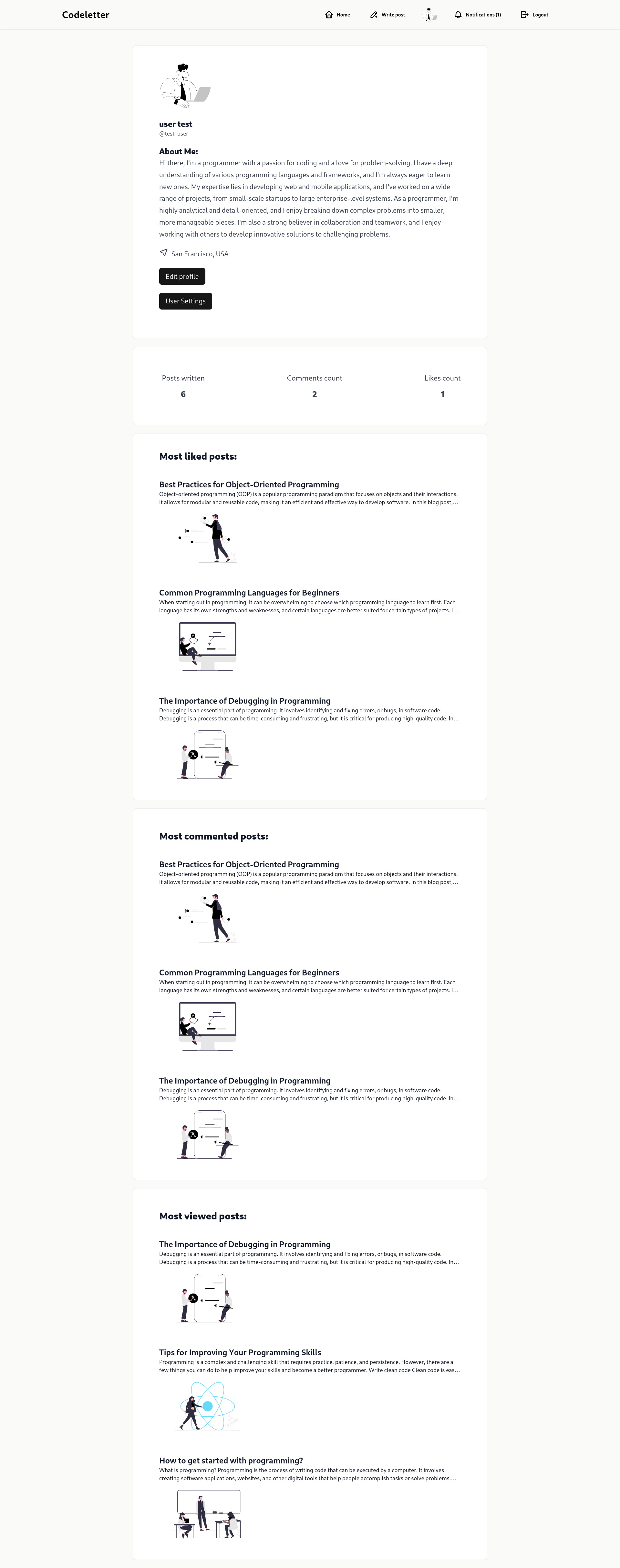 GitHub - mjaszc/codeletter: Web platform, designed for creating and ...