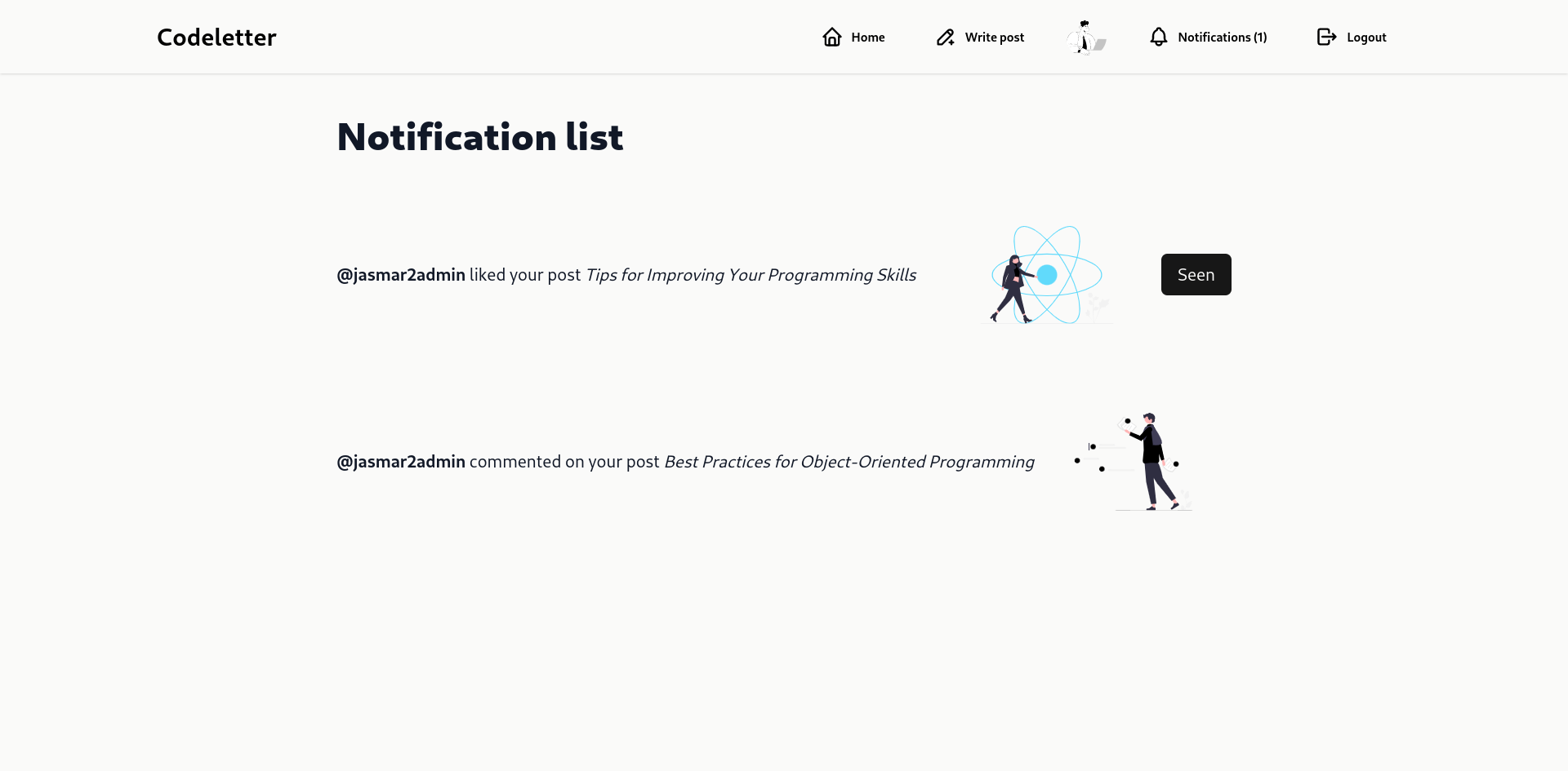 GitHub - mjaszc/codeletter: Web platform, designed for creating and ...