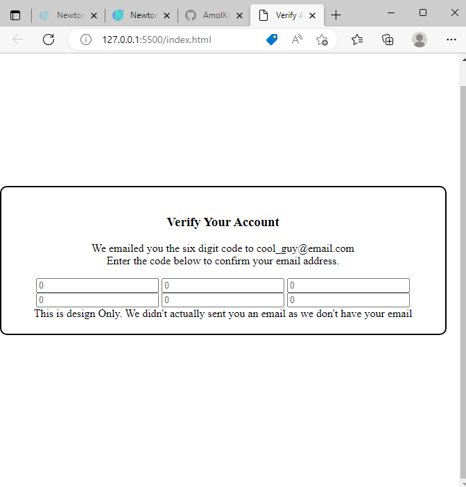 GitHub - AmolKolhe147/HTML-CSS-Project--Verify-Account