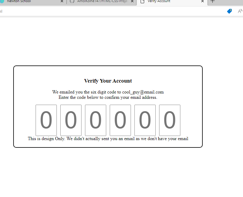 GitHub - AmolKolhe147/HTML-CSS-Project--Verify-Account