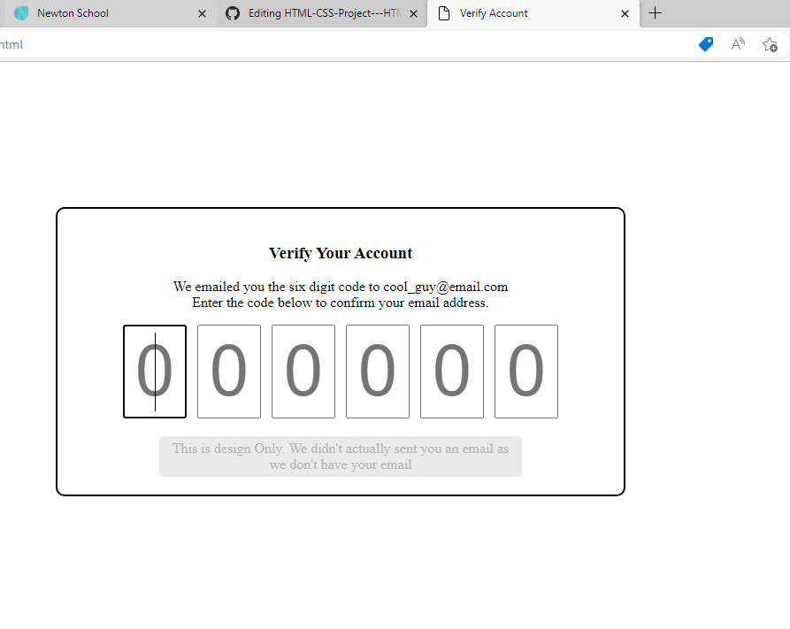 GitHub - AmolKolhe147/HTML-CSS-Project--Verify-Account