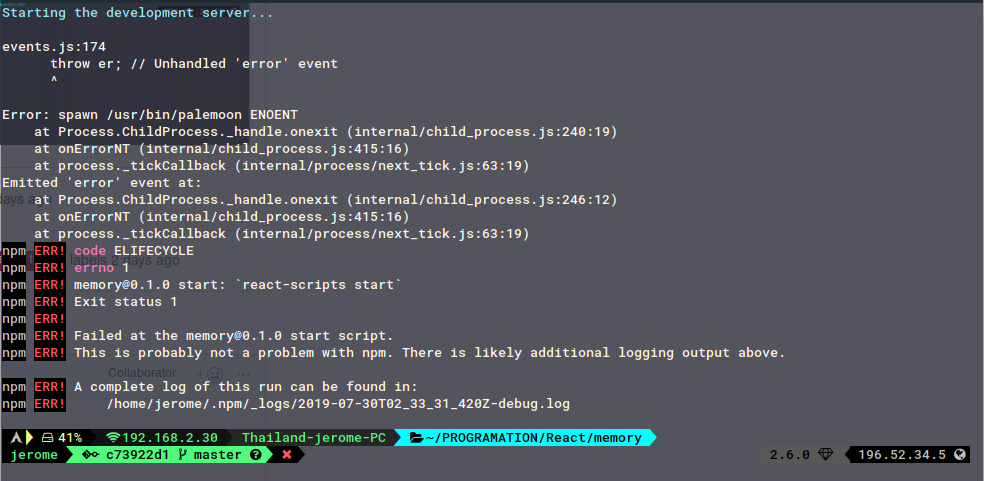 npm_start_react_app_error