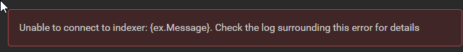 Error message for indexer test incorrect after recent commit · Issue ...