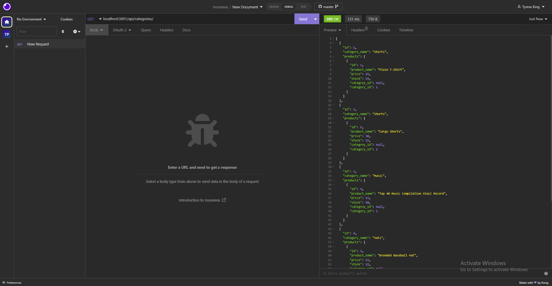GitHub - TyreseKing/E-Commerce