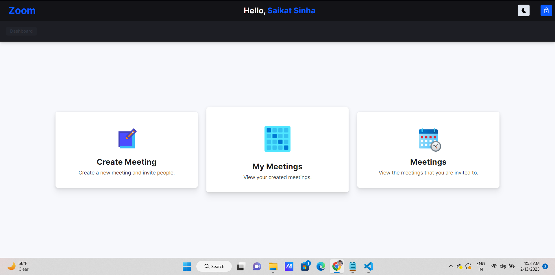 GitHub - Saikatsinha007/VIDEOCALLING: Zoom Clone using React Elastic UI ...