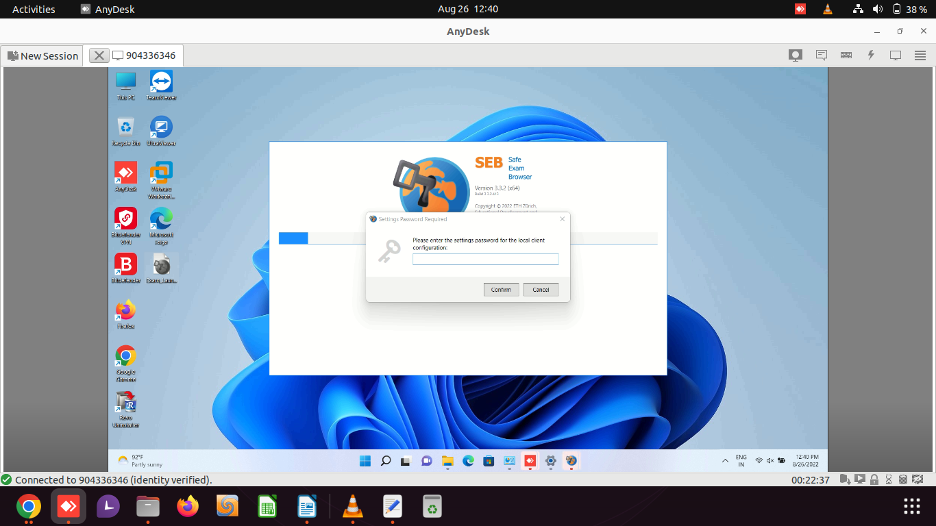 The Settings in SEB Config file "Use SEB Settings file for configuring ...