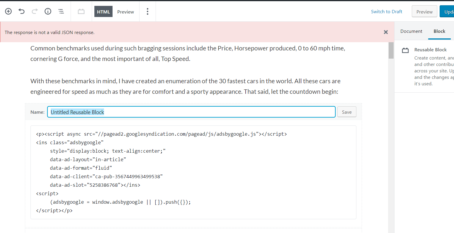 Error when creating reusable block. · Issue #12491 · WordPress ...