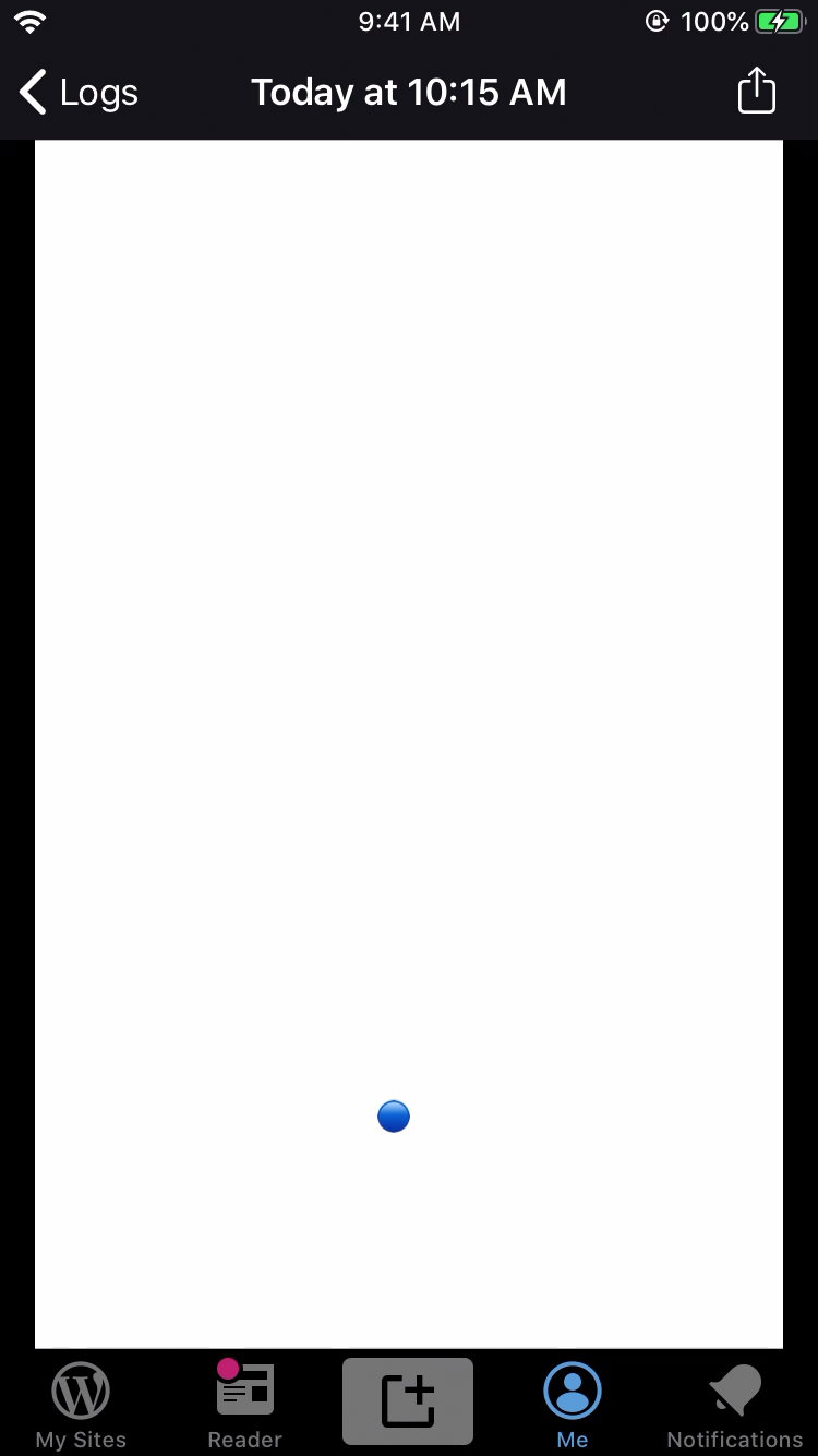wpios-13 2-beta-dark-mode-white-text-on-white-bg-for-app-logs