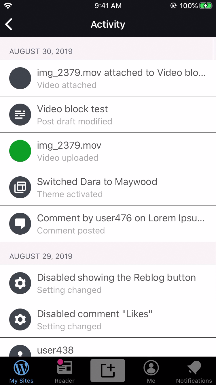wpios-13 2-beta-dark-mode-activity-screen-still-light