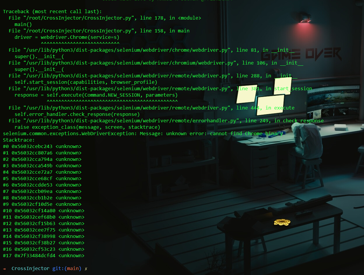 how to fix the error in WSL · Issue #1 · anmolksachan/CrossInjector ...
