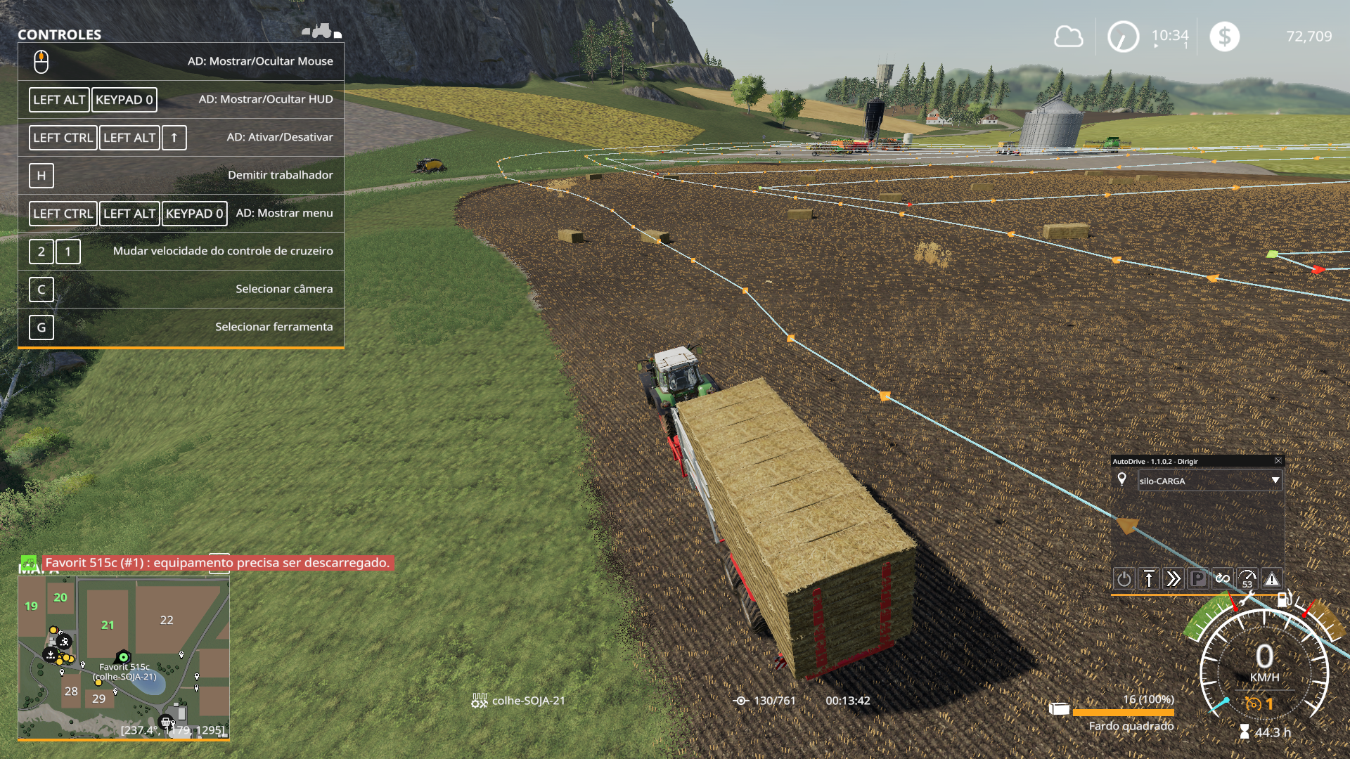 How To Unload A Bale Collector In The Barn Issue 5182 Courseplay 