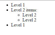 Parsing nested HTML lists with HTMLWorker does not nest the PDF lists ...
