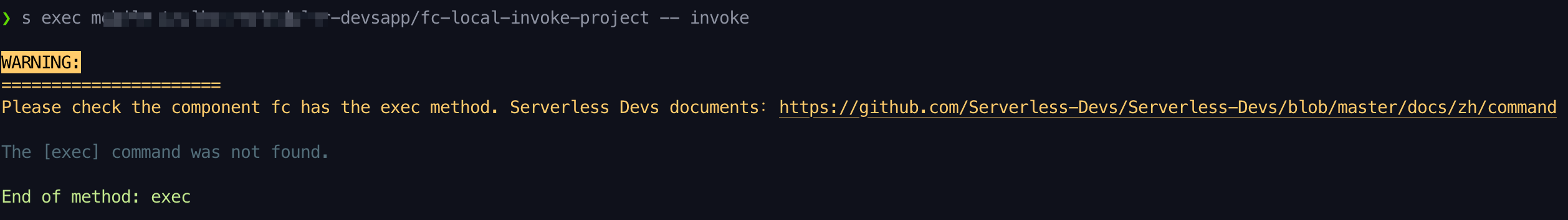 Exec Command Removed But Local Invoke Guide To Use it · Issue #515 ...