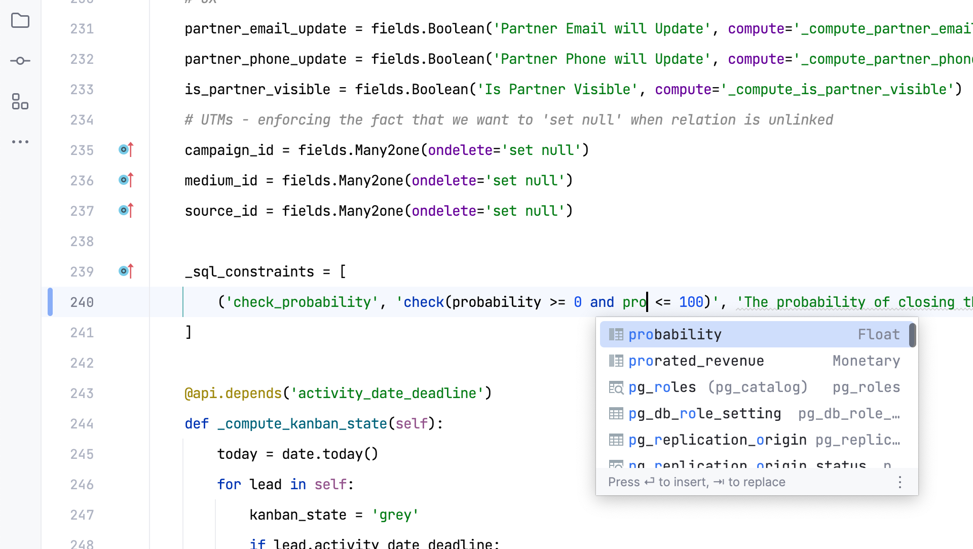 Unknown type of field completion in SQL with PyCharm 2022.3 · Issue ...