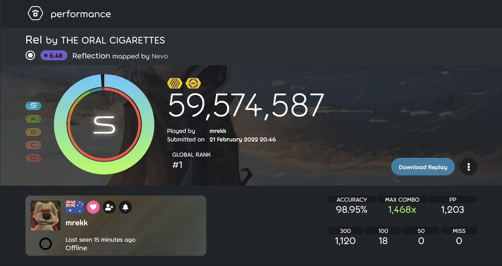 Change ingame pp counter to use the latest pp calculation algorithm