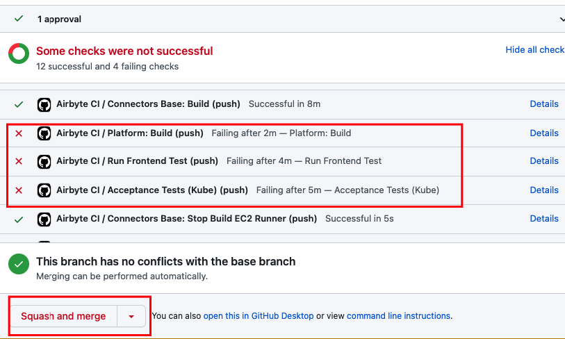 Repairs of commits' CI tests · Issue #8208 · airbytehq/airbyte · GitHub