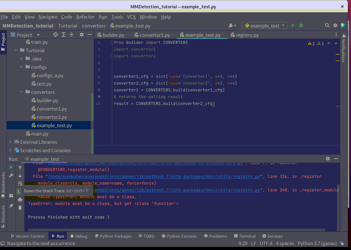 Convertor1 is not in the converters registry · Issue #2275 · open-mmlab ...