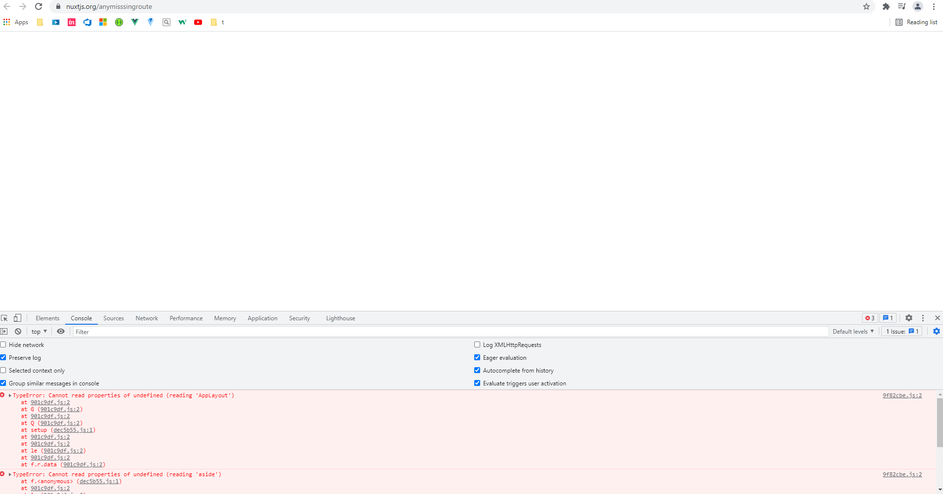Missing 404 fallback on Nuxt JS website · Issue #9802 · nuxt/nuxt · GitHub