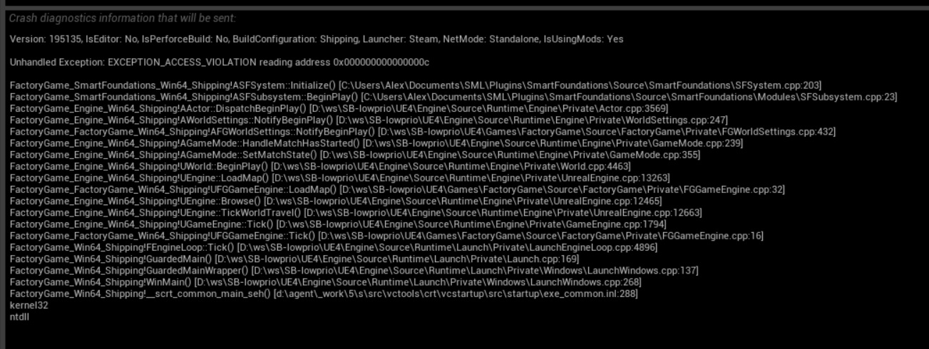 game crashes when trying to load save · Issue #76 · SmartFoundations ...