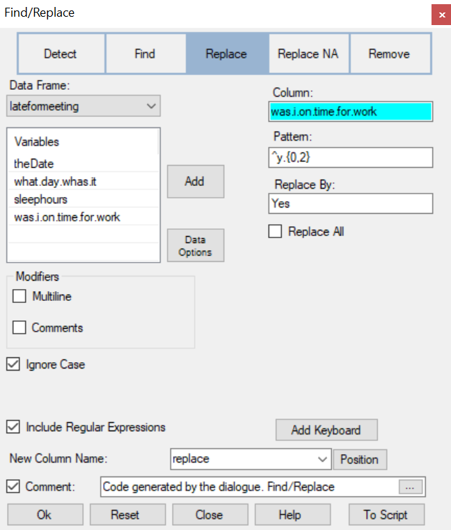 Help needed, plus serious bug on Find Replace of text variables · Issue ...