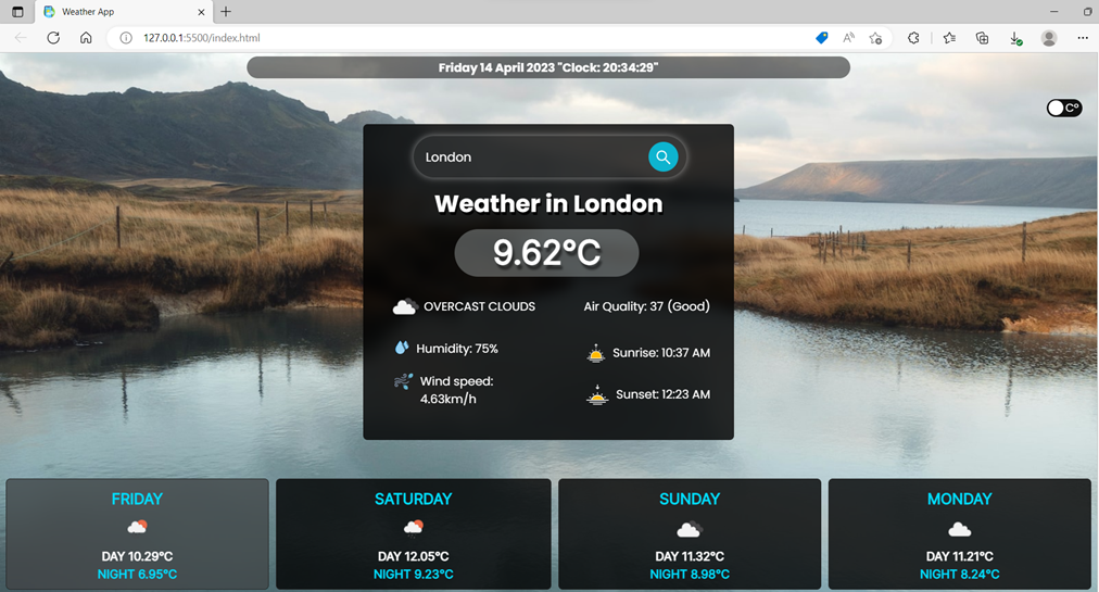 GitHub - DhairyaDhingra/Weather_Website: Created a simple Weather ... image.