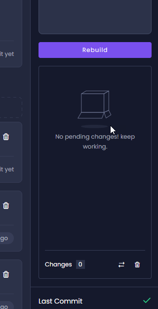 🐛 Bug Report: Pending changes clears out after clicking build and ...