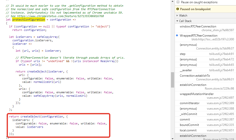 Error in browser with adblock extension + webrtcadapter · Issue 831
