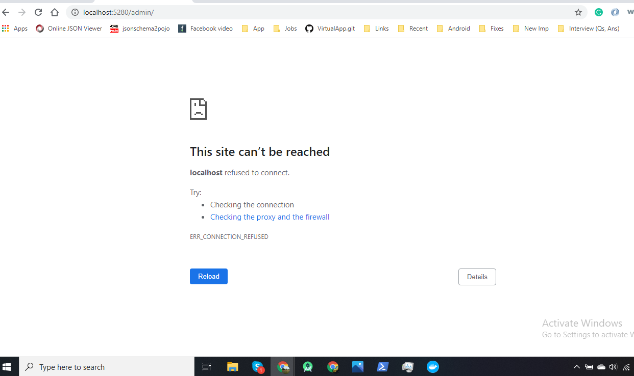Error localhost
