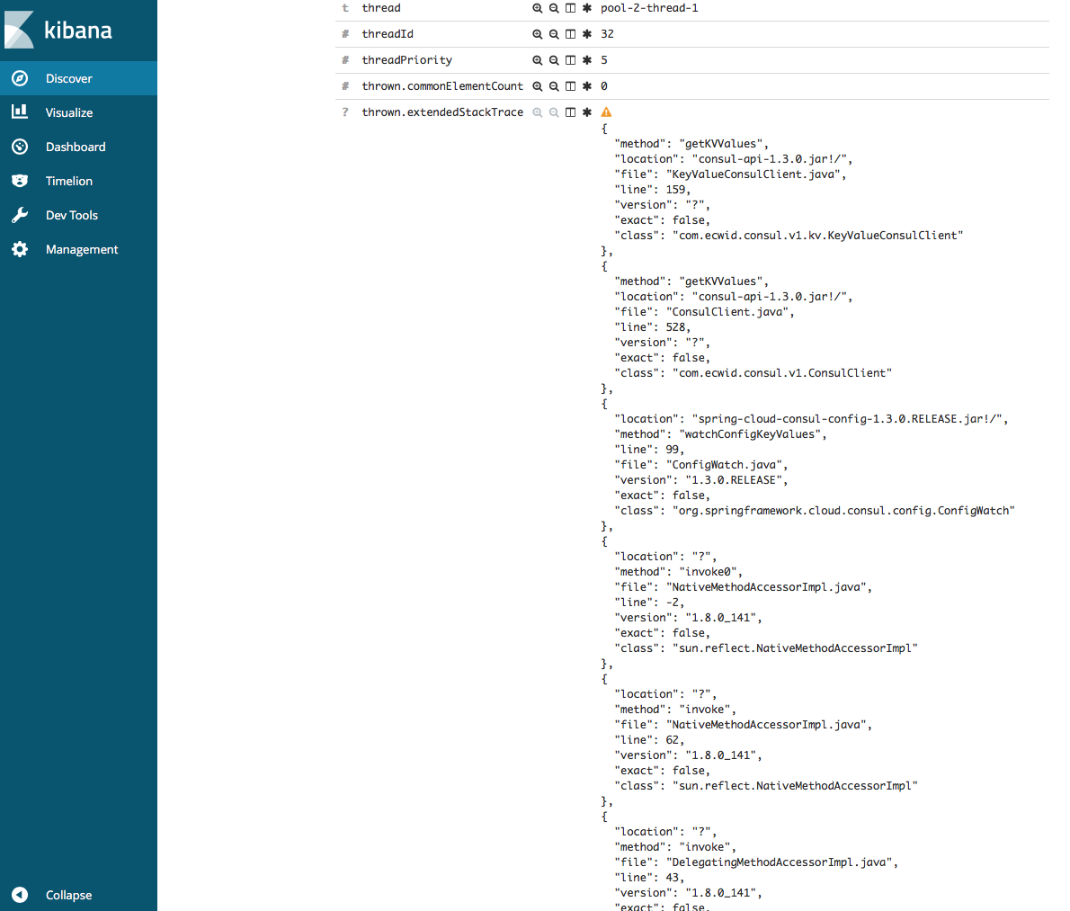 Add Ability To Convert Log4j Json Stack Trace From Nested Back Convert Log4j Json Stack Trace