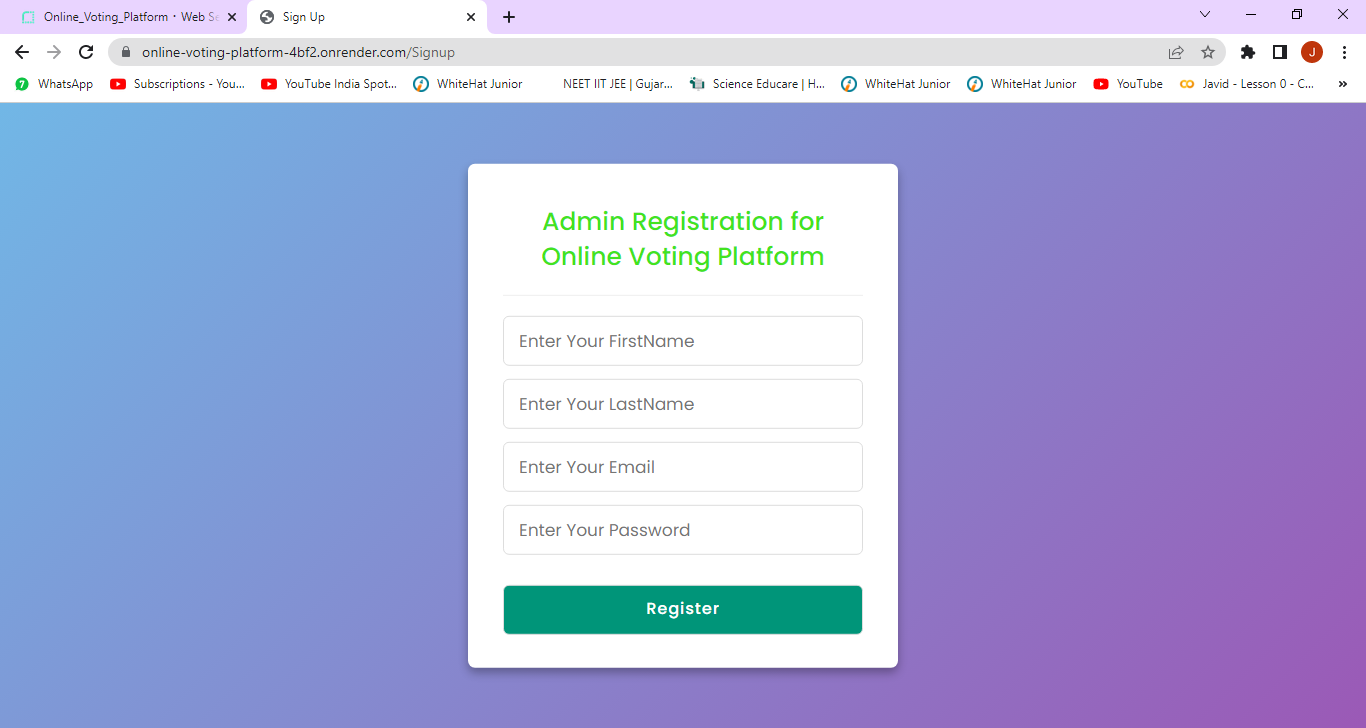 GitHub - JavidSumra/Online-Voting-System